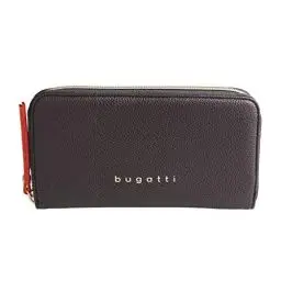 Produktbild: Bugatti Ella Geldbörse für Damen groß, Portemonnaie lang aus Kunstleder in braun