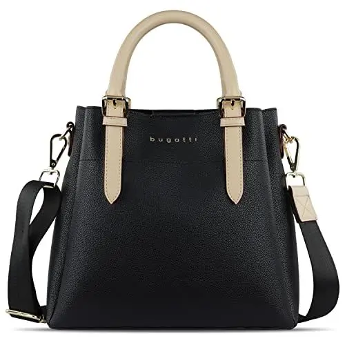 Produktbild: bugatti Ella Handtasche Damen Klein, Frauen Tasche, Damenhandtasche, schwarz