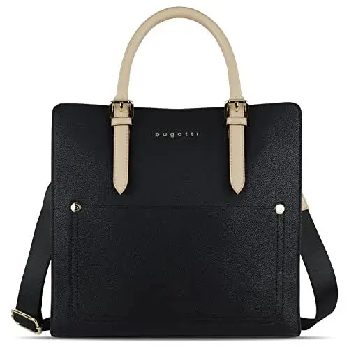 Produktbild: bugatti Ella Handtasche L für Damen, Frauen Tasche groß, Damenhandtasche in schwarz