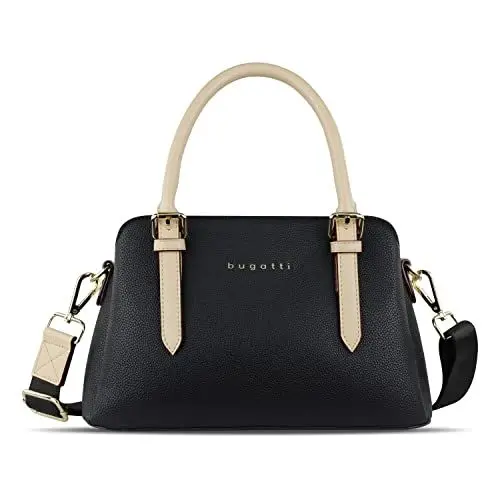 Produktbild: bugatti Ella Handtasche für Damen Klein, kleine Frauen Tasche, Damenhandtasche in schwarz