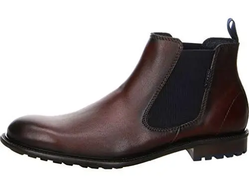 Produktbild: bugatti Herren Chelsea Boots, Männer Stiefeletten,halbstiefel,Kurzstiefel,uebergangsschuhe,uebergangsstiefel,flach,mittelbraun (6400),45 EU / 10 UK