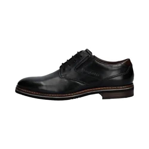 Produktbild: bugatti Herren Businessschuhe, Männer Business Schnürer, Wechselfußbett,lace-up Shoes,Low-tie,schnürschuhe,Anzugschuhe,schwarz (1000),43 EU / 8.5 UK