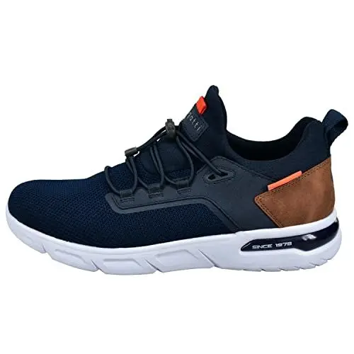 Produktbild: Bugatti Atmungsaktives Turnschuhe Leichtgewichts Mesh Obermaterial Laufschuhe Ultraleichte Sohle Sneaker Elastischen Schnürsystems, Dunkelblau, 42 EU
