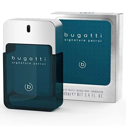 Produktbild: bugatti signature petrol Parfüm Herren 100ml I frisches Eau de Toilette mit zitrischem, aquatischem Duft I Herren Parfüm zu jedem Anlass und Gelegenheit I Parfum Herren I frisch, würzig, mystisch