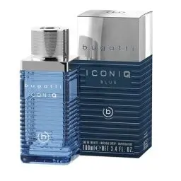 Produktbild: bugatti Parfüm Herren Iconiq Blue 100ml I aromatisch-aquatisch-ambriertes Männer Parfüm mit maritimen Noten aus Zitrone, Salbei, Amber & Moschus I zeitlos erfrischendes Eau de Toilette Herren Parfüm