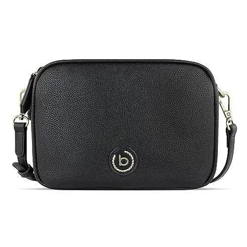 Produktbild: bugatti Passione Handtasche Damen Klein - Kunstleder-Tasche, kleine Umhängetasche, schwarz