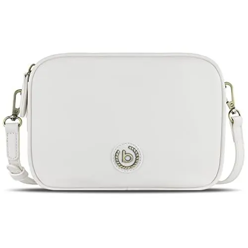 Produktbild: bugatti Passione Handtasche Damen Klein - Kunstleder-Tasche, kleine Umhängetasche, weiß