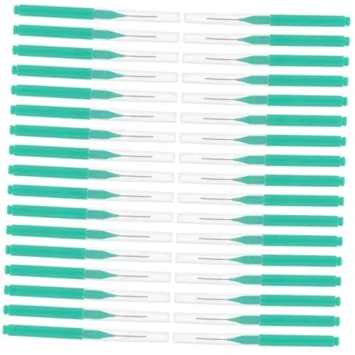 Produktbild: BUGUUYO 100St Interdentalbürste weiche Prothesenbürste Zahnseidebürste Zahnzwischenraumbürste Grüne Zahnbürste stick reinigungsbürste Zahnspangenbürsten reinigen Bürste Picks pp