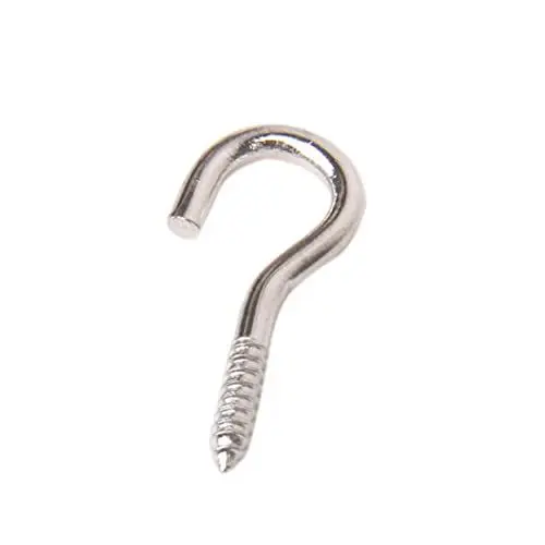 Produktbild: BUGUUYO 100St Ösenhaken schrauben schraubhaken hooks Aufhänger für Kleidung Aufhänger für Schmuck Aufhänger für Bilder Haken zum Aufhängen an der Decke Augenhaken Ösenhaken aus Metall