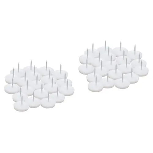Produktbild: BUGUUYO 100 Stk Sofa-Taste ersatzteile für gartenmöbel spitzpinzette couch zubehör Sofanagel Sofazubehör PCI-Steckplatzabdeckungen Möbelgleiter Sofapolsterung dekorative Möbelnägel Weiß