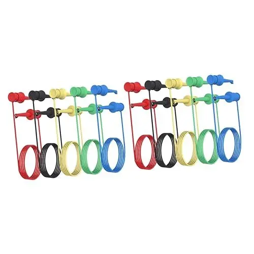 Produktbild: BUGUUYO 2sets Test Drähte Mini Grabber Test Starke Draht Clips Für Elektronik 5 Stücke * 2