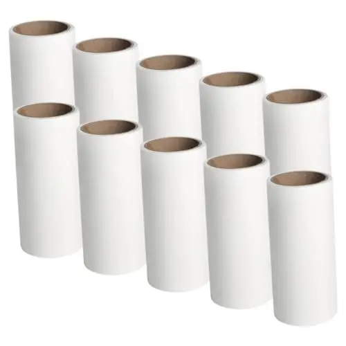 Produktbild: BUGUUYO 10st Klebriges Papier Nachfüllungen Für Fusselrollen Hundehaarbürste Für Teppich Bequemer Fellroller Multifunktionale Fusselrolle Bequemer Fellentferner Fursuit Klebeband Weiß