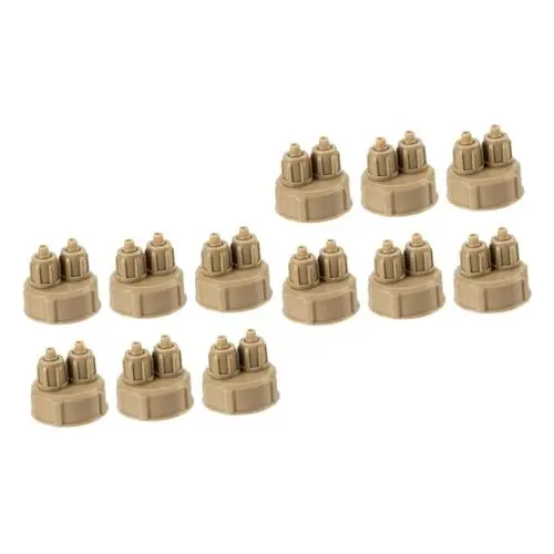 Produktbild: BUGUUYO 2sets Co2-flaschenverschlüsse Für Aquarium-schlauchverbinder (grau) 6 Stück * 2