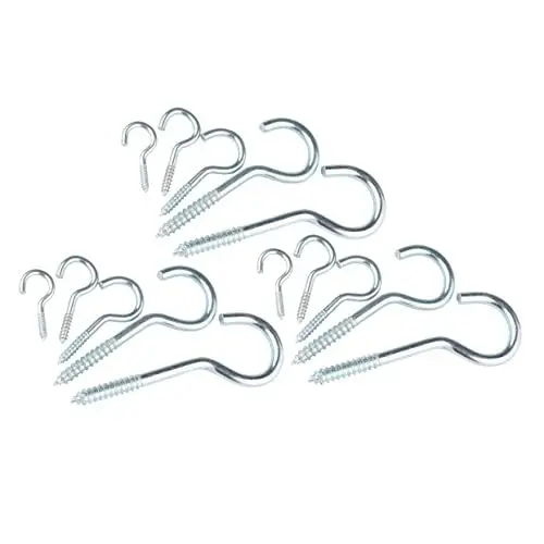 Produktbild: BUGUUYO 15 Stücke Heavy Duty Schraube-in Haken Haken Für-duty Anwendungen Installation