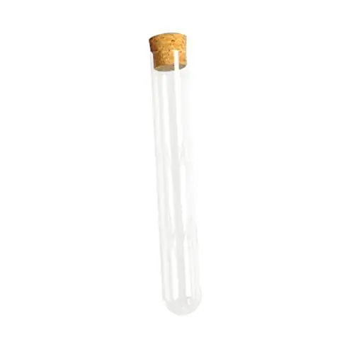 Produktbild: BUGUUYO 15 Stück Reagenzgläser Aus Glas 20 X 150 Mm Korken Aufbewahrungsröhrchen Für Pflanzen Wissenschaftliche Experimente