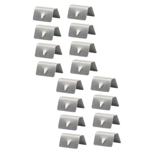 Produktbild: BUGUUYO 2sets Auto Windabweiser Clips Edelstahl Regen Kanal Clips Wind Fitting Sichere 8 Stücke * 2