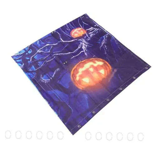Produktbild: BUGUUYO 1Stk Halloween-Duschvorhang Langer duschvorhang Halloween-Vorhang Fenstervorhänge
