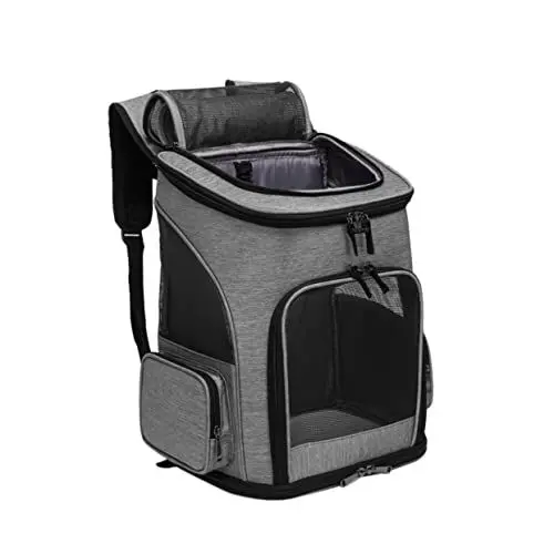 Produktbild: BUGUUYO Tragbare Tragetasche Für Kleintiere Haustier-Rucksack Komfortgurte Belüftung Für Reisen Mit Katzen Und Hunden