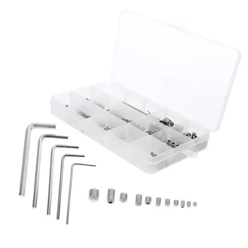 Produktbild: BUGUUYO 240 Stk Senkkopfschraube Ampel Madenschraube Teilesatz Für Sechskantschrauben Metrische Innensechskantschrauben Innensechskant-kit Sechskantkopf Silver Rostfreier Stahl