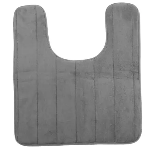 Produktbild: BUGUUYO 2St Bodenmatte mit langsamem Rückprall engstes Werkzeug saugfähige Badematte Badteppich Mikrofaser wc Teppich toiletten Teppich Toilettenvorleger closetool Bodenmatte Dark Grey