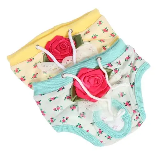 Produktbild: BUGUUYO 2St Hundephysiologische Hosen Easy putz höschen Haustier-Menstruationshose Einwegwindeln Einweg-Höschen Haustierzubehör Haustierhosen Auslaufsicher Liner