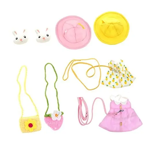 Produktbild: BUGUUYO 2sätze Pet Mit Leine Und Hut Atmungsaktive Kleidung Für Haustiere Verstellbar Und Sicher Für Kaninchen Und Kleintiere Winter-Accessoire Mit Niedlichem Hasenmotiv