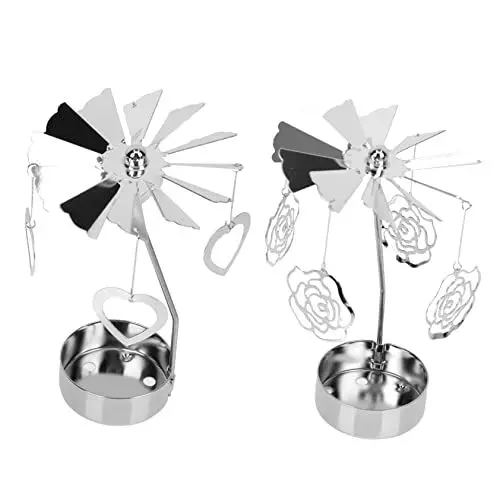 Produktbild: BUGUUYO Dekoratives Kerzenhalter-Set 2-teilig Kerzenständer aus Metall Schlichtes Design für Heim- und Eventdekorationen