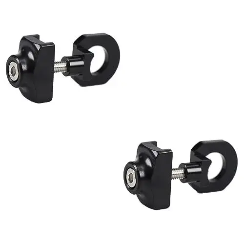 Produktbild: BUGUUYO 2st Kettenregler Aus Metall -kettenwerkzeug Kettenführung Rollenkettenspanner Fahrräder Fahrradkette Fixie-kettenspanner Fahrrad Werkzeug Einzelkettenspanner Abs Black