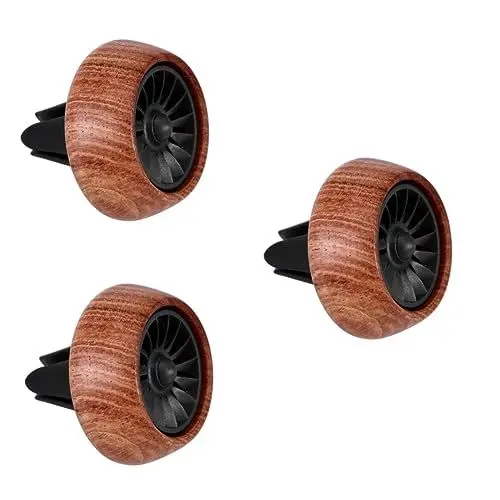 Produktbild: BUGUUYO 3St Auto Luftverteiler für ätherische Öle Diffusoren für ätherische Öle Luftbefeuchter car Diffuser Aroma öle dyfuzor zapachowy Aromatische Öle Bambus Brown