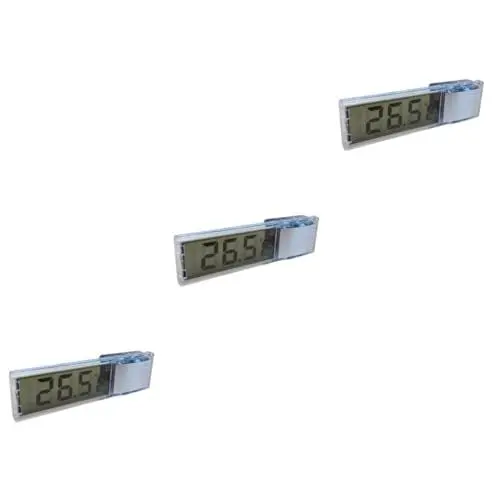 Produktbild: BUGUUYO 3st Aquarium-thermometer Schildkrötenbecken-thermometer Zubehör Für Aquarien Hygrometer Für Reptilienbecken Saugthermometer Aquarium-sauger-messwerkzeug Wassertemperatur Silver