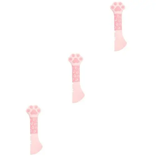 Produktbild: 3st Einmachlöffel Für Haustiere Abdeckung Und Löffel Für Nasses Katzenfutter Tiernahrung Kann Lieferungen Löffel Hunde Katzenfutterspatel Für Nassfutter Geschirr Kieselgel Rosa BUGUUYO
