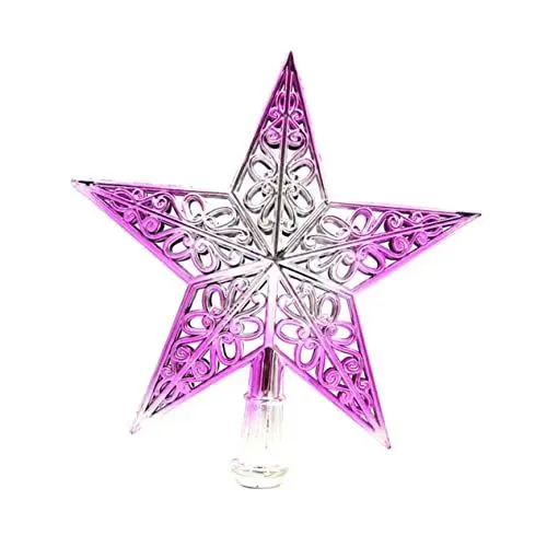 Produktbild: BUGUUYO 3 Stücke 20cm Weihnachten Baum Stern Dekorative Ornamente Gradienten Baum Topper