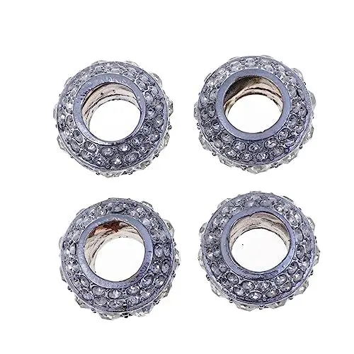 Produktbild: BUGUUYO 4 Stück Bling-Kristall-Diamantringe Nackenkissen für Kopfhörer Nackenkissen für Nackenkissen Auto Innendekoration Auto Halskissen Dekoration nackenstützkissen Auto-Headset-Ringe