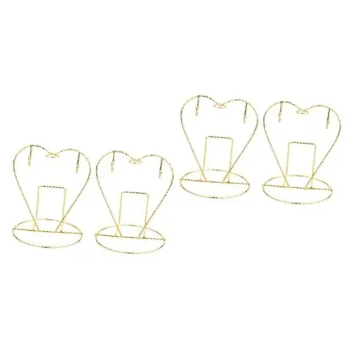 Produktbild: BUGUUYO 4 Stück Kaffeetassenhalter aus Edelstahl Tasse des bösen Blicks Tassenständer Becherhalter ausstecher Rentier lagerregal Keller kählschrank Becher zum Aufhängen Tellerhalter Golden