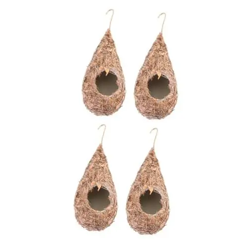 Produktbild: BUGUUYO 2sets Künstliche Vogel Nest Stroh Nistkasten Vögel Nistbedarf Für Käfig 2 Stücke * 2 Stil