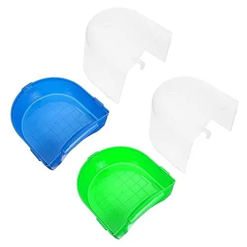 Produktbild: BUGUUYO 2sets Papagei Dusche Box Vogel Bad Cube Kunststoff Vogel Badewanne Vogel Käfig Hängen Haustier Vogel Bad Box 2 Stücke * 2