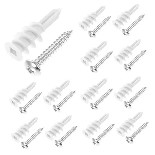 Produktbild: BUGUUYO Dübel Für Gipskartonplatten 50 Sets Trockenbau Selbstbohrender Gipswandanker Hohe Härte Schrauben Und Dübel-set