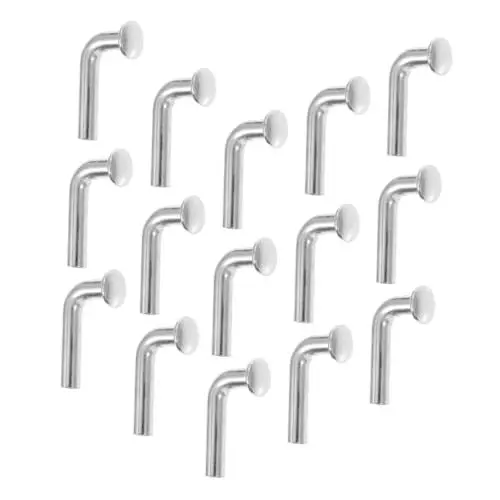 Produktbild: BUGUUYO Fallstifte Sicherheitsstiftbolzen 6 mm Durchmesser Fallstift für Palettenregal flacher Kopf universelle Passform 50 Stück