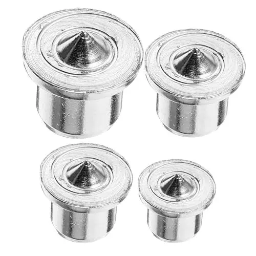 Produktbild: BUGUUYO 5 Sets Dübelstifte Holzbearbeitungswerkzeuge 6 Mm – 12 Mm Sortiment Stahldübelzentren Bohrzentrum Für Zapfenzubehör