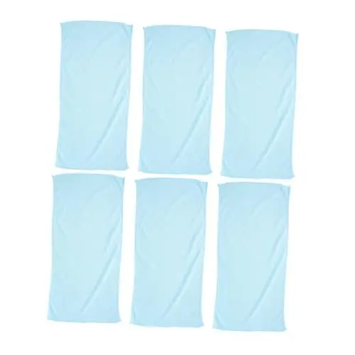 Produktbild: BUGUUYO Handtücher Set 6st Autowaschhandtuch Handtücher Fürs Auto Trockentücher Für Autos Auto Trocknungstücher Reinigungstücher Autohandtuch Saugfähige Tücher Glastücher Sky-Blue Polyester-Nylon
