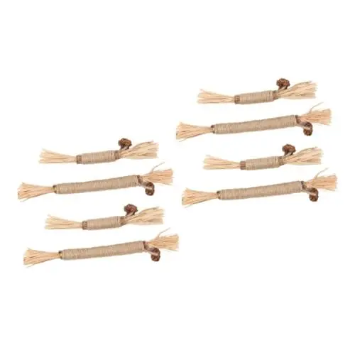 Produktbild: BUGUUYO 8 STK verschleißfeste Katzenangel holzspielsachen katzenmöbel Katzenspielzeug für zu Hause Kauspielzeug für Katzen Kätzchenspielzeug für drinnen Haushalts-Kätzchen-Teaser hölzern