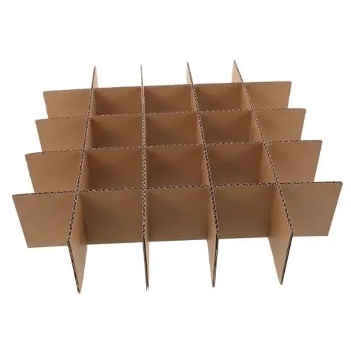 Produktbild: BUGUUYO 8 Stück Kartons Trennwände Aus Karton Umzugskartons Trennwände Aus Pappe Trennwände Aus Wellpappe Trennwände Für Weingläser Trennplatten Verpackungsset Trennwände Aus