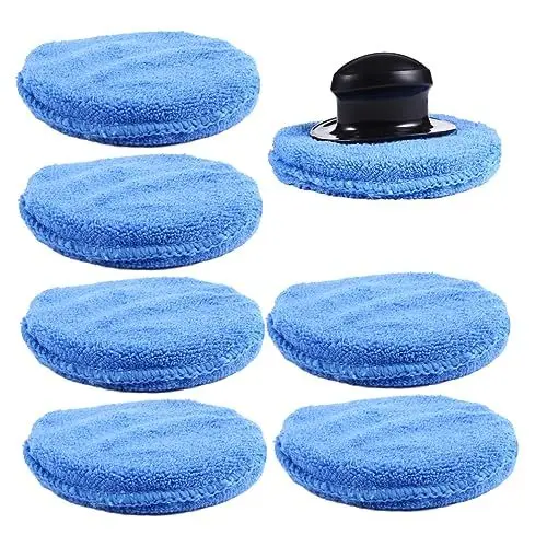 Produktbild: BUGUUYO 8st Polier- Und Wachsschwamm Polierschwamm Für Elektrische Bohrmaschinen Polierpad-kit Polierpad Aus Schaumstoff Schwamm Aus Mikrofaser Polierpads Für Autos Auto-wachspads Plastik