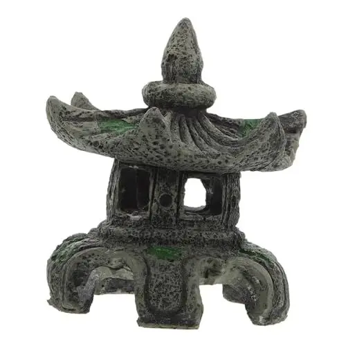 Produktbild: BUGUUYO Miniatur-pagodenmodell Sandtisch Pavillonmodell Mini-hauszubehör Aquarium- Fischdekoration Ihre Aquarium-Eleganz