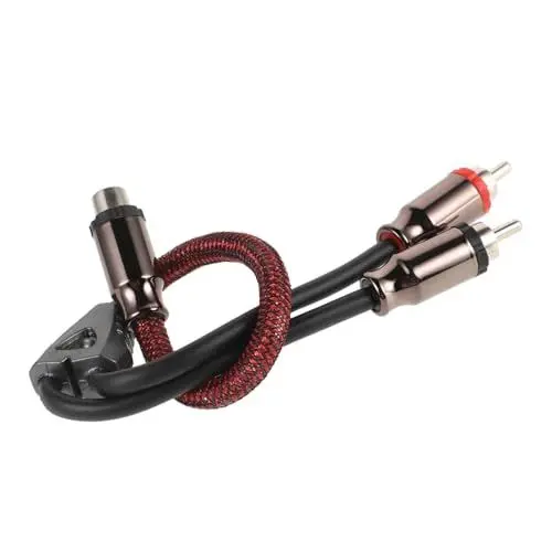 Produktbild: BUGUUYO Auto-Audiokabel RCA-Kabel Hochwertiges Kabel auto subwoofer kabel Subwoofer-Kabel Lautsprecher Kabel Set Auto Lautsprecherkabel Verstärkerkabel Endstufenkabel PVC