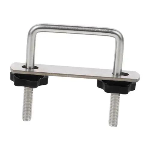 Produktbild: BUGUUYO Auto-Gepäckträger-Clip Autodachgepäckträger Dachgepäckträger Zubehör Gepäckträger für das Dach Dachträgerklemmen Querstangen-Aufhänger-Clips Anhänger-Querstangen-Clips Silver