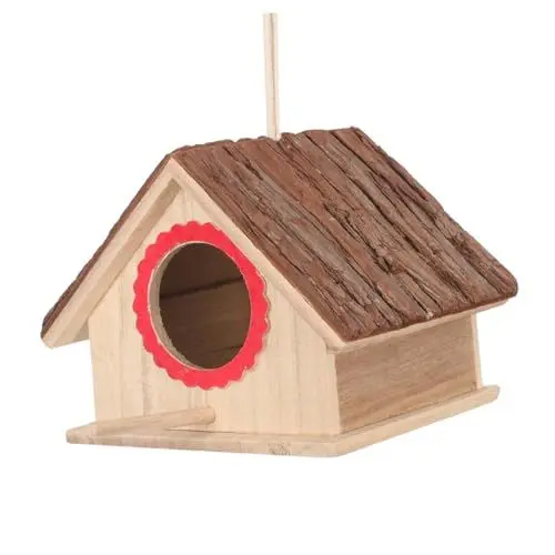 Produktbild: BUGUUYO Vogelhaus Vogelnistkasten Sittich Nisthaus Dekoratives Vogelnest Holznistkasten Vogelnistkasten Für Draußen