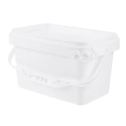 Produktbild: BUGUUYO Chemisches Eimer Vorratsbehälter für Farbe Farbbehälter Pigmentbehälter Quadrat Container Lagerfass Verpackungsfass pp Weiß