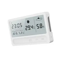 Produktbild: BUGUUYO Elektronisch Home Hygrometer Raumthermometer Innen Raumtemperaturfeuchtigkeitsz?hler Feuchtigkeitsmessung Pr? Home - Meter Zimmerthermometer Digital Innen Weiß Monitor Berühren