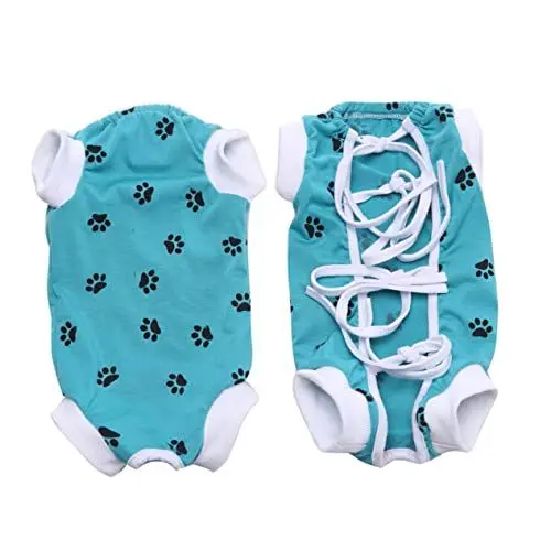 Produktbild: BUGUUYO Hundekleid hundemantel Dog Raincoat hundeausstattung Hunde Pulli Hundeaccessoires Dog Coat Hundekostü Kostü Hund Tuch Hunde Kostü Hundekostüme Kleidung OP-Kittel für Hunde Blue